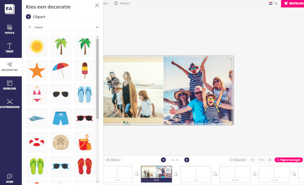 Fotoboek maken in online programma